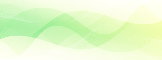 banner background.green and yellow gradation.colorful.wavy effect .simple design.vector.eps 10