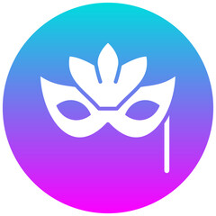 Venetian Mask vector icon. Can be used for Italy iconset.