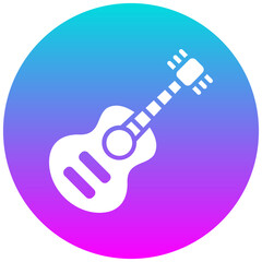 Guitar vector icon. Can be used for Festa Junina iconset.