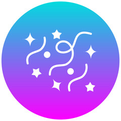 Party Streamers vector icon. Can be used for Festa Junina iconset.