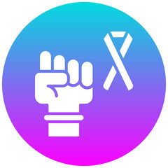 Cancer Support vector icon. Can be used for Chemotherapy iconset.