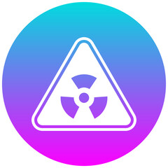 Fototapeta premium Radiation Symbol vector icon. Can be used for Chemotherapy iconset.