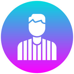 Referee vector icon. Can be used for Rugby iconset.