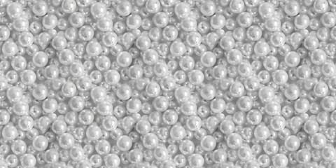 Naklejka premium a background of white glowing pearls, filling in the entire pure white background