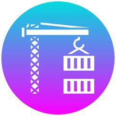 Obraz premium Cargo vector icon. Can be used for Manufacturing iconset.