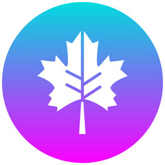 Maple Leaf vector icon. Can be used for Oktoberfest iconset.