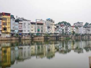 Ha Noi in 2019 at Long Bien bridge.
