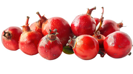 Red guarana on transparent background