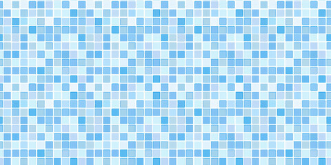 Fototapeta premium Blue tiles pattern background, clean surface texture, white background