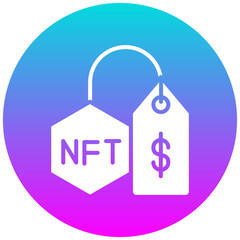 Tokens Price vector icon. Can be used for Bowling iconset.