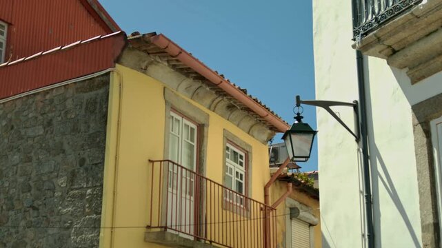 A yellow house in Porto.