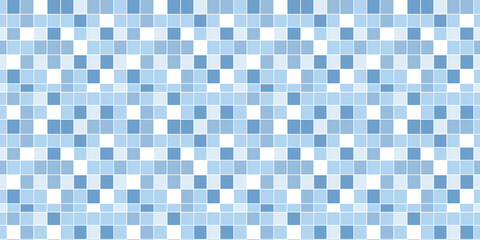 Fototapeta premium Blue tiles pattern background, clean surface texture, white background