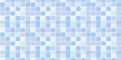 Fototapeta premium Blue tiles pattern background, clean surface texture, white background