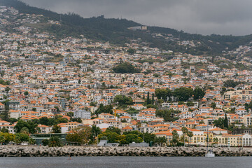 Cityscape in Funchal in Madeira, Portugal 