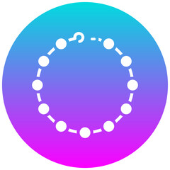 Pearl vector icon. Can be used for Luxury iconset.