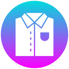 Shirt vector icon. Can be used for Luxury iconset.