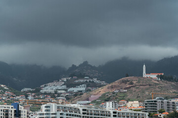 Cityscape in Funchal in Madeira, Portugal 