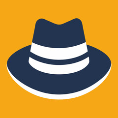 hat on white