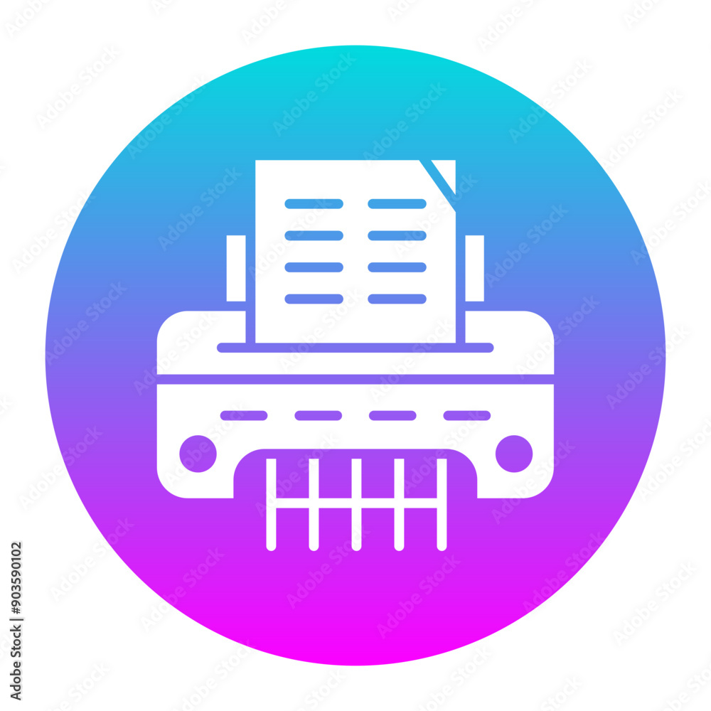 Poster Shredder vector icon. Can be used for Trading iconset.