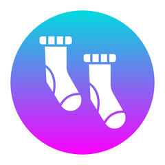 Socks vector icon. Can be used for Laundry iconset.