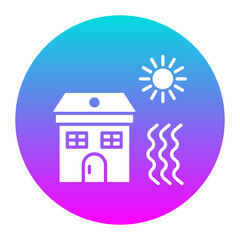 Heat Wave vector icon. Can be used for Global Warming iconset.