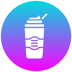 Fototapeta premium Dalgona vector icon. Can be used for Beverages iconset.