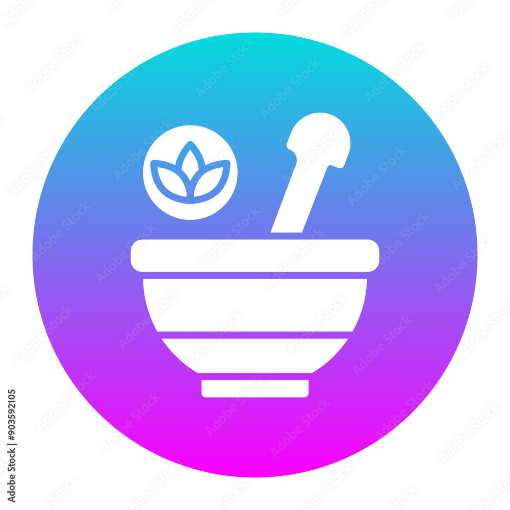 Wall mural Spa Bowl vector icon. Can be used for Spa iconset.