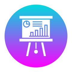Graphical Presentation vector icon. Can be used for Business and Finance iconset.