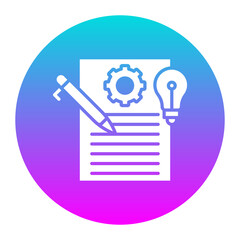 Obraz premium Idea Development vector icon. Can be used for Business and Finance iconset.