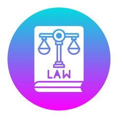 Law vector icon. Can be used for Business and Finance iconset.