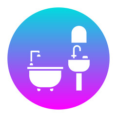 Bathroom vector icon. Can be used for Home Improvements iconset.