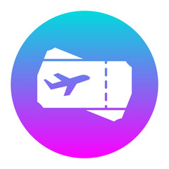 Tickets vector icon. Can be used for Vacation Planning iconset.