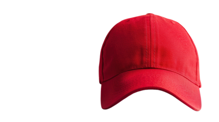 Cap red on transparent background