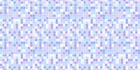 Fototapeta premium Sky blue and lavender tiles pattern background, clean and flat surface texture, white background