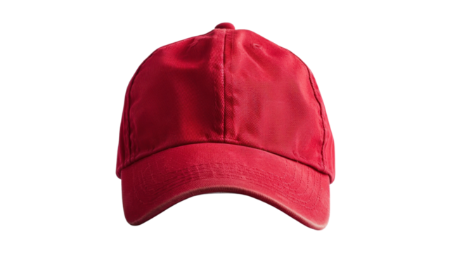 Cap red on transparent background