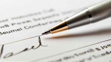 The realtor's autograph on the agreement concluded the loan deal signifying a substantial venture in the residential real estate for commercial use.