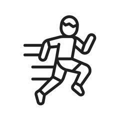 Running icon vector image. Suitable for mobile application web application and print media.