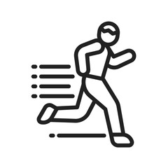 Sprint icon vector image. Suitable for mobile application web application and print media.