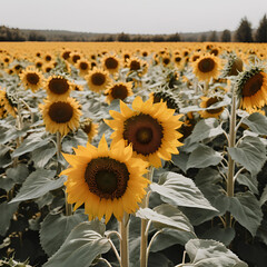 sunflowers in the field