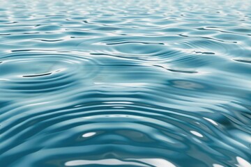 Naklejka premium Abstract Water Ripples: A Blue and White Symphony