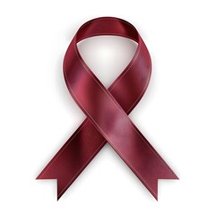 Symbol of aids remembrance burgundy red awareness ribbon symbolizing love support and remembrance for world aids day awareness emotive ribbon awareness world aids ribbon tribute