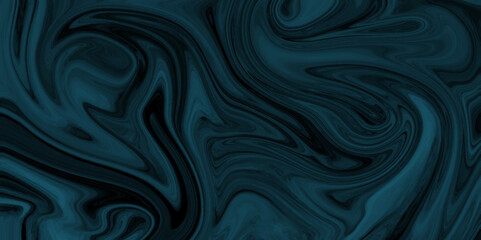 The texture of black and teal marble pattern modern style Liquid background. teal marble pattern texture natural background. Paper with soft waves and black fabric liquid metallic art paint texture.