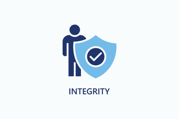 Integrity Vector Icon Or Logo Illustration.