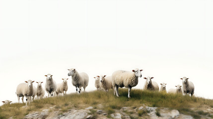 Obraz premium sheep and lambs