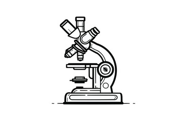 Microscope icon isolated on white background. Beautiful Microscope icon.