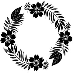 black and white flowers