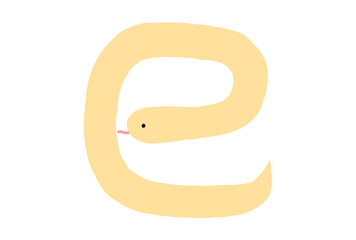 巳年イラスト　金　黄色　黄金