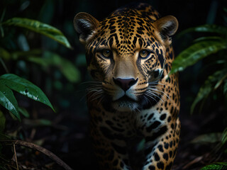 Jaguars in the Amazon jungle