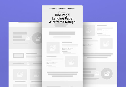 Landing Page Wireframe Template