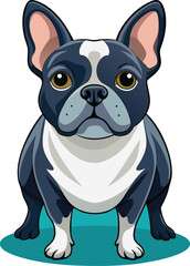 A drawing of a French bulldog